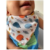 Dewberry 07446 12 Pcs Baby Drool Bib- Scarf with Snap Button-MULTICOLOR | Shoptok.si