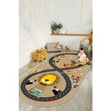  ovalni dečiji tepih sa gumenom podlogom 140x220cm - staza-lav, otg-2001 | ePonuda.com