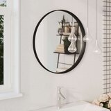 vidaXL Zidno ogledalo crno 60 cm | shoptok.hr