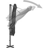  Previsni senčnik z aluminijastim drogom 250x250 cm antracit | Shoptok.si