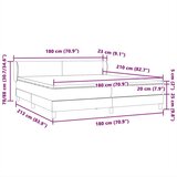 Box Spring postelja z vzmetnicami Roza 180x210 cm Velvet, (21791287) | Shoptok.si