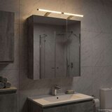  Kupaonski ormar s ogledalom Betonski sivi 60 x 14 5 x 70 cm | shoptok.hr