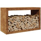 vidaXL Stalak za drva za ogrjev 100x40x60 cm od čelika COR-TEN | shoptok.hr