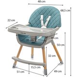 Baby Mix stolček za hranjenje Freya dusty green | Shoptok.si