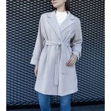 Gemre Elegant Beige Oversized Belted Coat Bahera | shoptok.hr