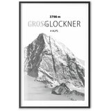  Plakat - Majestic mountain peak Glosslockner mountain crown mountain landscape 60x90 Crni okvir s margom | shoptok.hr