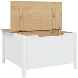  Klubska miza HILL Bela in medena rjava 79.5 x 79.5 x 49 cm, (5000295549) | Shoptok.si
