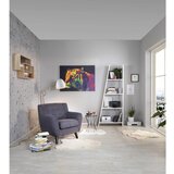 Modern Living Naslanjač Monaco, Temno Siva, Mikrovlakna | Shoptok.si