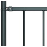 vidaXL Ograjni panel s stebrički premazano jeklo 1,7x1 m antracitni | Shoptok.si