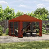Gazebo 3 x 3 m Terakota Poliester i čelik 190 gsm - Terakota Bez bočnog zida | shoptok.hr