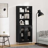  Kuhinjski ormarić Crni hrast 69 5 x 34 x 180 cm Konstruirano drvo | shoptok.hr