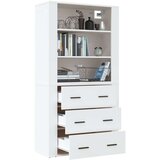  Visoka omara bel inženirski les, (20654800) | Shoptok.si