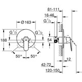 Grohe pokrivna plošča za tuš EUROSMART Cosmopolitan (32880000) | Shoptok.si