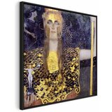  Slika - Gustav Klimt – Pallas Athene 80x80 U crnom drvenom okviru | shoptok.hr