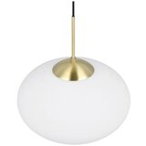  Bela/v zlati barvi viseča svetilka s steklenim senčilom ø 40 cm Fomento – | Shoptok.si