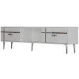 Hanah home TV polica Line White Silver