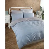 solid - light blue, grey light bluegrey king quilt cover set (fr)