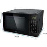  1100W LCD mikrovalovna pečica 20L touch HORNEADO | Shoptok.si