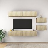 TV ormarići 8 kom boja hrasta sonome od iverice Cijene