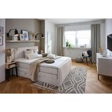 CARRYHOME POSTELJA BOXSPRING 160 cm x 200 cm , tekstil bež | Shoptok.si