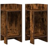 vidaXL Stranske mize s polico 2 kosa dim. hrast 25,5x27x60 cm | Shoptok.si