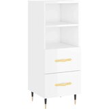  Visoka komoda sjajna bijela 34 5x34x180 cm konstruirano drvo | shoptok.hr