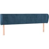 Maison Chic vzglavna omarica - nočna omarica - posteljna omarica z ušesi temno modro 203x23x78/88 cm žamet, (21708558) | Shoptok.si