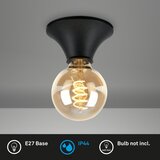 BRILONER Plafonsko svetlo za kupatilo 1xE27/10W/230V IP44 crno | Eponuda.com