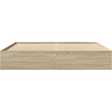  Okvir za krevet boja hrasta 200x200 cm od konstruiranog drva | shoptok.hr