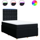 vidaXL Krevet box spring s madracem crni 120 x 190 cm od tkanine | shoptok.hr