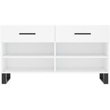  Klupa za cipele bijela 102 x 35 x 55 cm od konstruiranog drva | Eponuda.ba