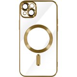 AVIZAR MagSafe ovitek za iPhone 13 Silikonska zašcita kamere Outline Chrome zlato, (20575153) Cene