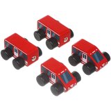 Cubika drvena igračka express voz, 4 elemenata Cene