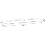  Jastučić za klupu VIANEN 100% poliester Bijela 200 x 50 x 12 cm - Bijela 200 x 50 x 12 cm | shoptok.hr