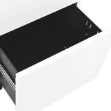 vidaXL Premična omara za dokumente bela 39x45x60 cm jeklo | Shoptok.si