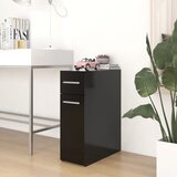 The Living Store Lekarniška omara črna 20x45,5x60 cm iverna plošča - Lekarniška Omara, (21429544) Cene