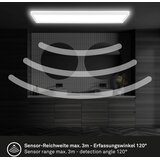 XXXL Stropna rasvjeta LED 22W 3000lm 4000K IP44 senzor KV | shoptok.hr