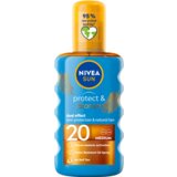 Nivea sun protect & bronze oil spray SPF20 vodoodporno olje za zaščito pred soncem 200 ml Cene