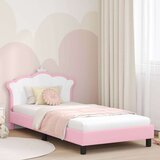  Otroški posteljni okvir z vznožjem Roza 90 x 200 cm PU, (5000104602) | Shoptok.si