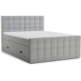 Maison de Rêve Sivi boxspring krevet s prostorom za odlaganje 200x200 cm Tasca – | shoptok.hr