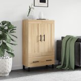  Visoka komoda boja hrasta 69,5 x 31 x 115 cm konstruirano drvo | shoptok.hr