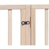 vidaXL Ograda za pse z vrati zložljiva 15 panelov 750 cm topolovina | Shoptok.si