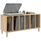 vidaXL Omarica za gramofonske plošče hrast sonoma 100x38x48 cm les | Shoptok.si