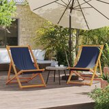  Sklopive stolice za plažu od tkanine 2 kom plave | shoptok.hr