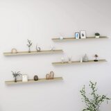 vidaXL Stenske police 4 kosi sonoma hrast 115x9x3 cm Cene
