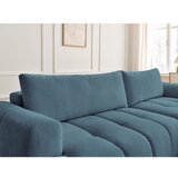 Bobochic Paris Modra raztegljiva/s prostorom za shranjevanje kotna sedežna garnitura (desni kot/z ležalnikom) Fuji – | Shoptok.si