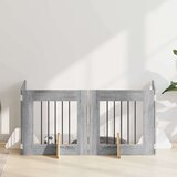  Vrata za pse z stojali 4 pcs Siva Sonoma 60 x 60 cm, (5000232721) | Shoptok.si