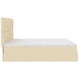vidaXL otomanski okvir kreveta s madracima krem 180x200cm od tkanine | shoptok.hr