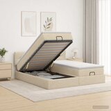  od pjene s madracem i LED-om Krem 180 x 200 cm Tkanina | shoptok.hr