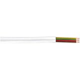 Logilink Telephone cable, flat, 4 wire, white,100 m, CM04W